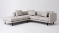 Replay 2-Piece Sectional Sofa With Backless Chaise - Leather
