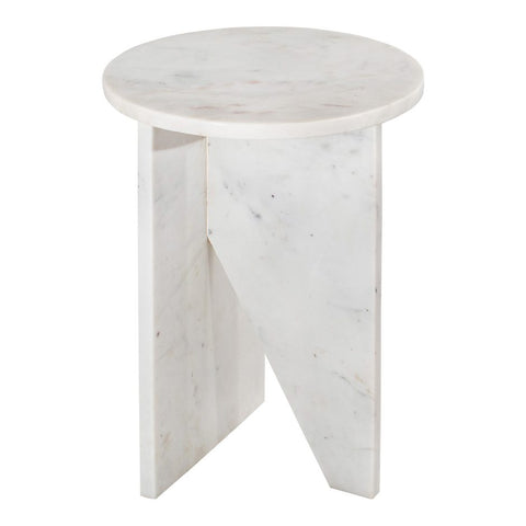 Grace Accent Table - White Marble