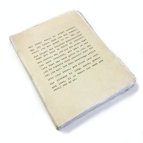 Large Deckle Edge Notebook