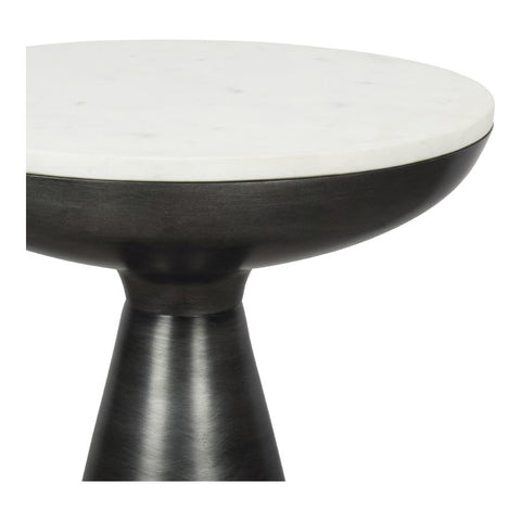 Font Side Table - White Marble