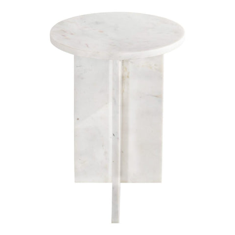 Grace Accent Table - White Marble