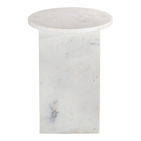 Grace Accent Table - White Marble