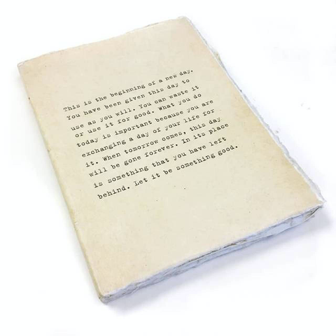 Large Deckle Edge Notebook