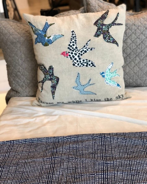 Excuse me while i Kiss The Sky Pillow