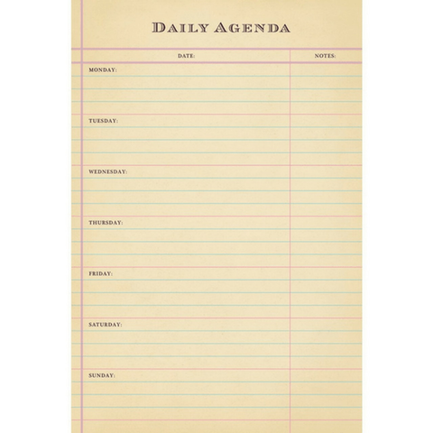 Daily Agenda