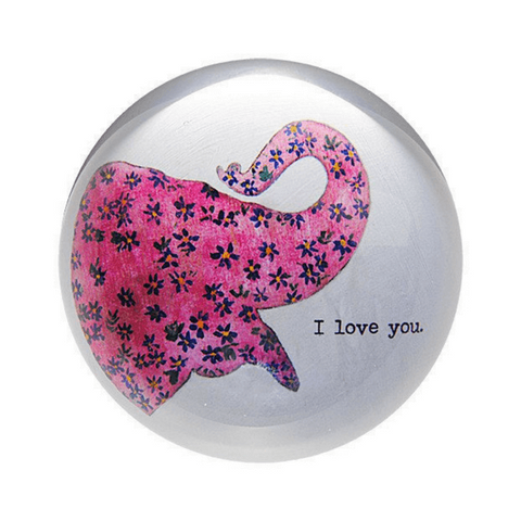 Pink Elephant - Paperweight