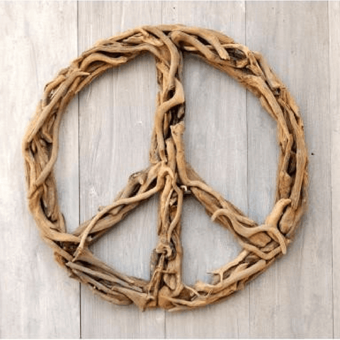 Driftwood Peace Signs