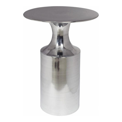 Rassa Accent Table - Polished Silver