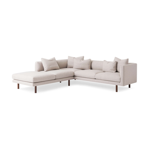 Replay 2-Piece Sectional Sofa With Backless Chaise - Fabric