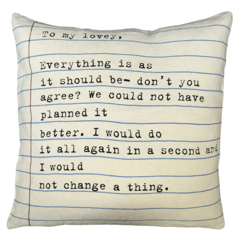 To My Lovey - Pillow