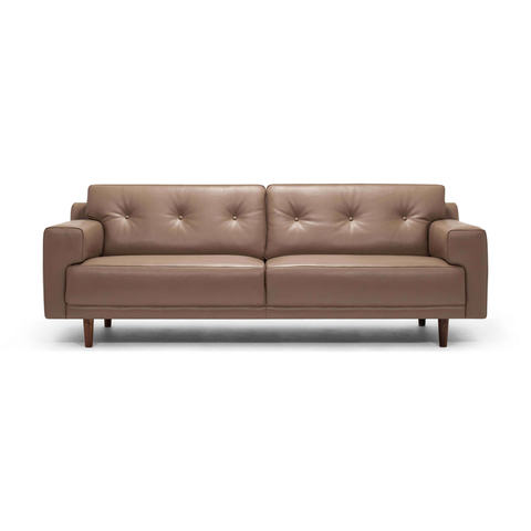 Remi 87" Sofa -Buttons-Leather