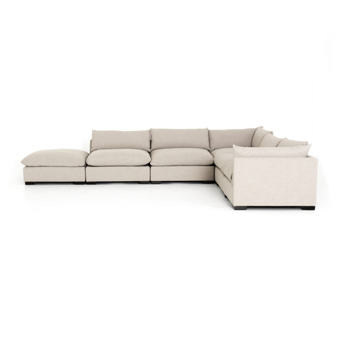 Westwood 5Pc Sectional w/ Ottoman-Bennett Moon