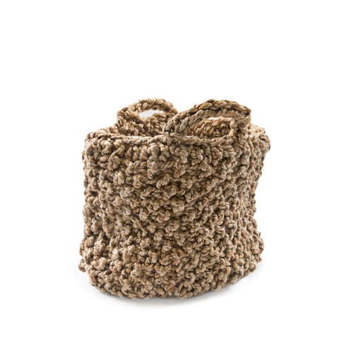 Medium Knitted Jute Basket