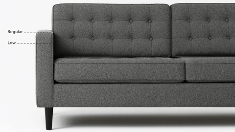 Reverie Apartment 2-Piece Sectional Sofa with Chaise - Fabric