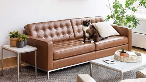 Reverie 86" Sofa - Leather