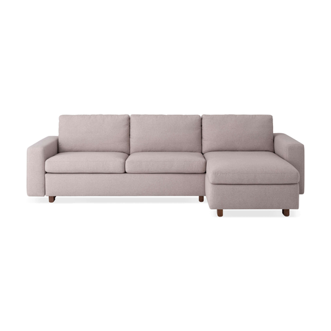 Reva 2-Piece Sectional Sleeper Sofa with Storage Chaise - Fabric