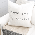 Love You X Forever Pillow
