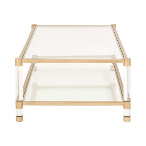 Nouveau Coffee Table -Brushed Brass