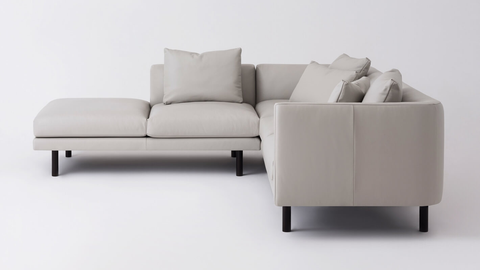 Replay 2-Piece Sectional Sofa With Backless Chaise - Leather