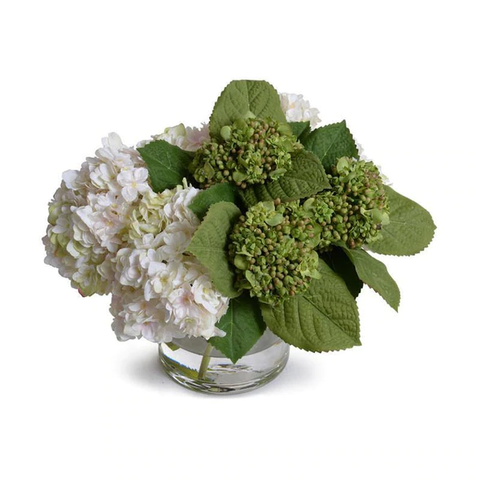 Hydrangea Bud Arrangement - Green White