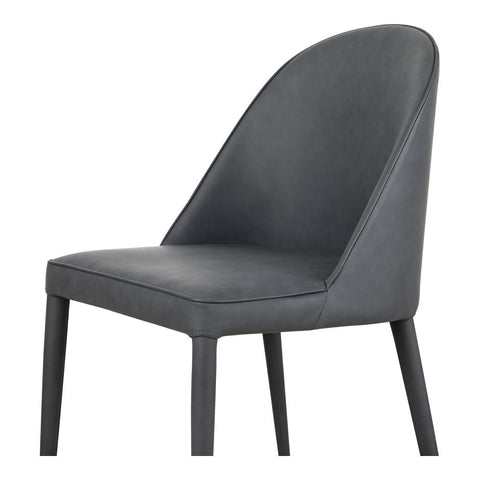 Burton Dining Chair Black Fade Vegan Leather