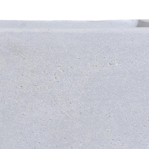 Fiberglass Cube Planter with Concrete Finish - 12"W