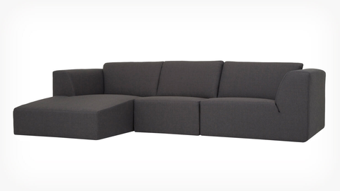 Morten 3-Piece Sectional Sofa with Chaise - Fabric