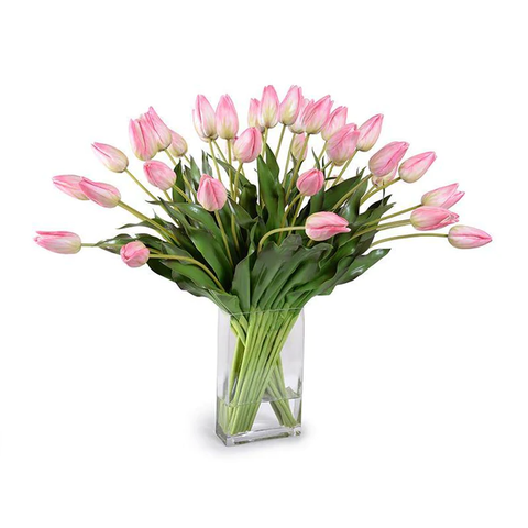 Tulip Arrangement - Pink-White