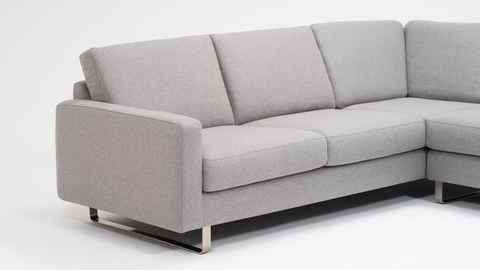 Oskar 2-Piece Sectional Sofa With Headrests Option- Fabric