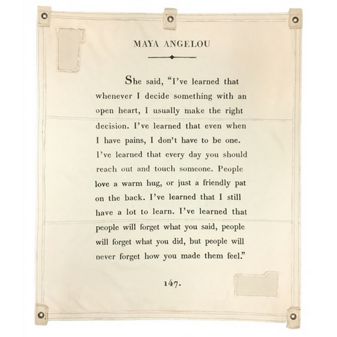 Maya Angelou - Wall Tarp