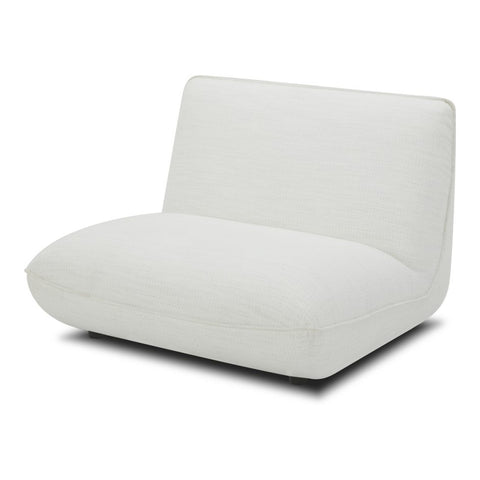 Zeppelin Slipper Chair - Salt Stone White