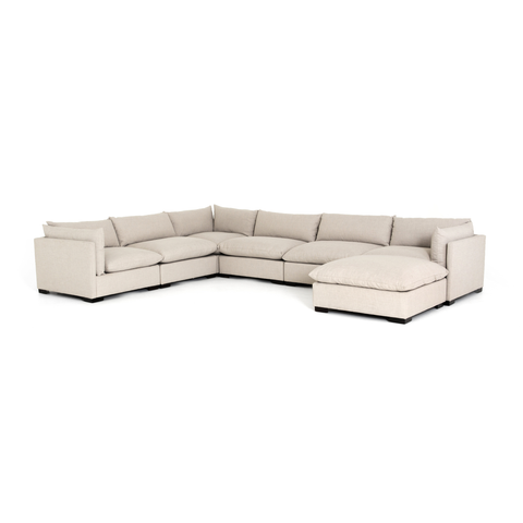 Westwood 6Pc Sectional w/ Ottoman-Bennett Moon