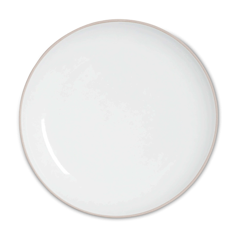 Garrido Stoneware Dinner Plate -Grey/Red - IN STOCK