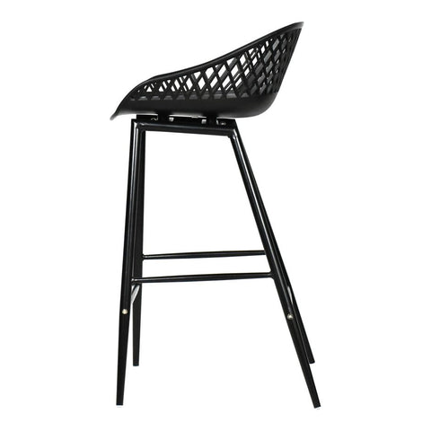 Piazza Outdoor Counter Stool - Black