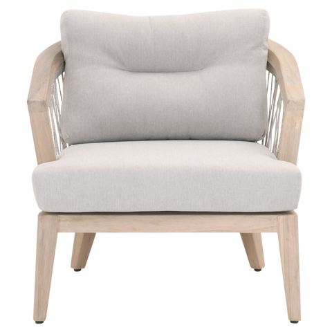 Web Outdoor Club Chair - Taupe & White