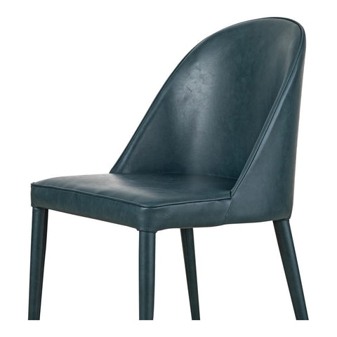 Burton Dining Chair Dark Teal Vegan Leather