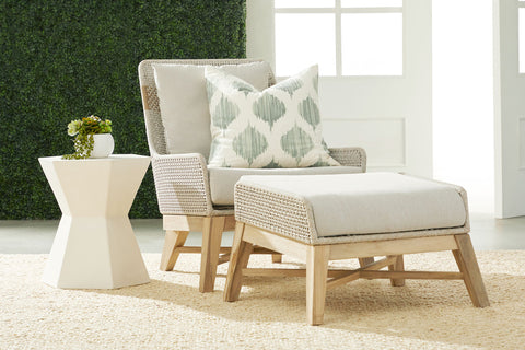 Tapestry Outdoor Foot Stool