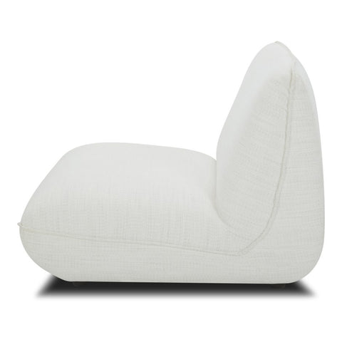 Zeppelin Slipper Chair - Salt Stone White