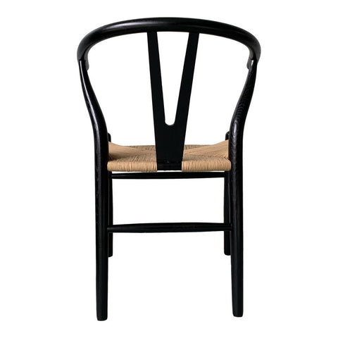 Ventana Dining Chair Black & Natural