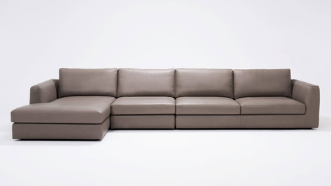 Cello 3-Piece Sectional Sofa with Chaise - Leather