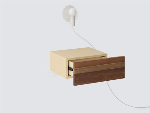 Reclaimed Teak Floating Nightstand