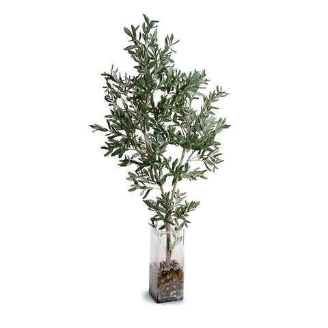 Olive Branch in Glass, 58"H