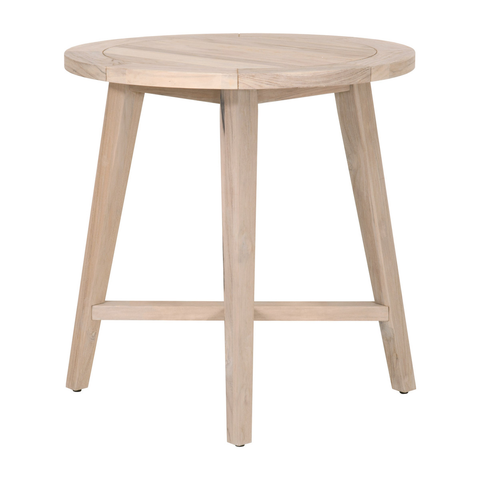 Carmel Outdoor 36" Round Counter Table - Gray Teak