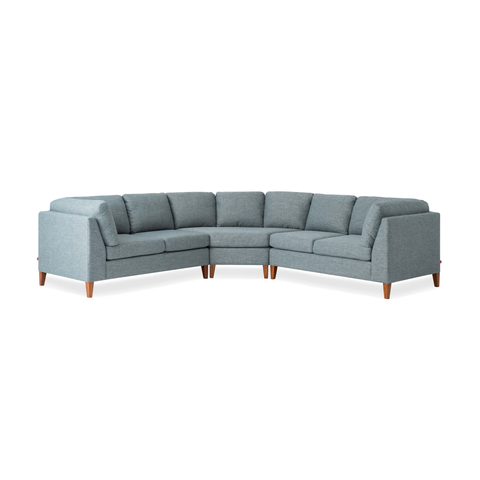 Salema 3-Piece Sectional Sofa with Extended Corner Seat - Fabric