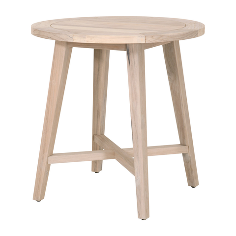 Carmel Outdoor 36" Round Counter Table - Gray Teak