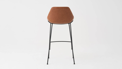 Nixon Counter Stool - Brown Synthetic Leather - IN STOCK