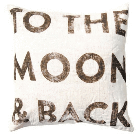 To The Moon & Back Pillow - IN STOCK