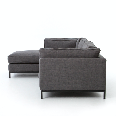 Grammercy 2Pc Chaise Sectional-Bennett Charcoal