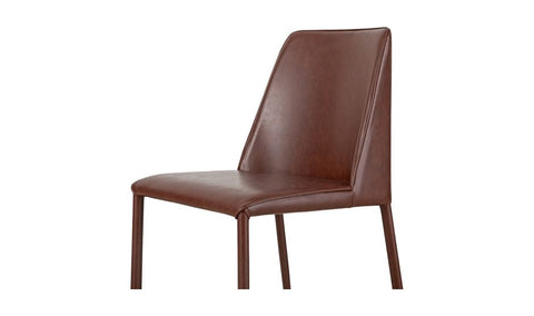 Nora Dining Vegan Leather Chair- Smoked Cherry