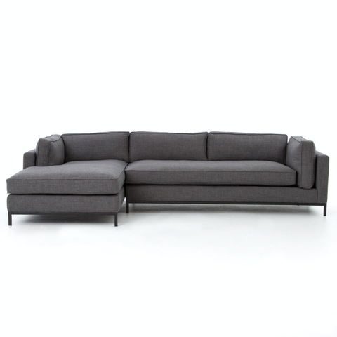Grammercy 2Pc Chaise Sectional-Bennett Charcoal